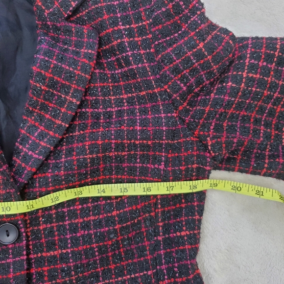 Laura Multicoloured Plaid Blazer for Petite Size 8 or M - Picture 9 of 12